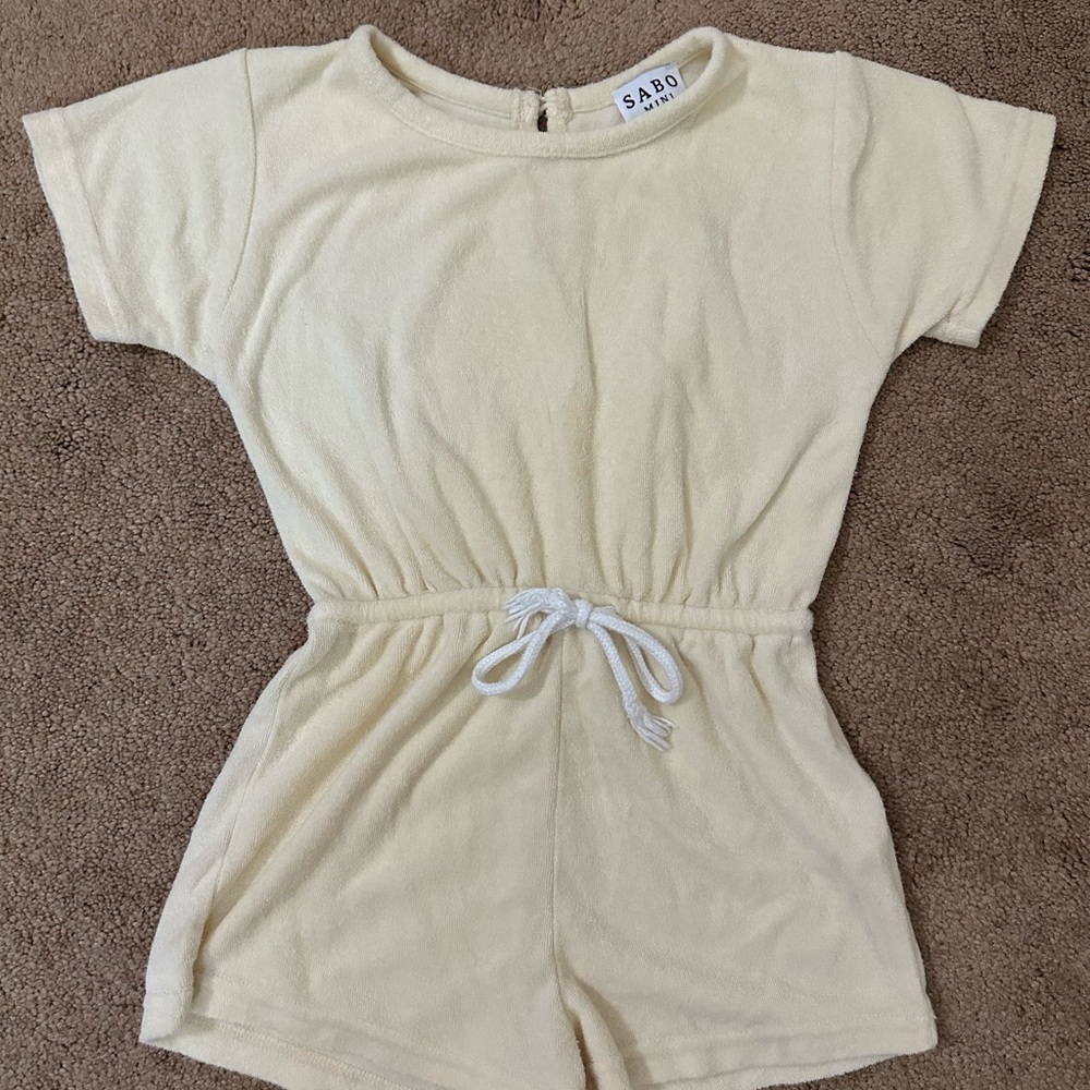 Girls Sabo Skirt Butter Yellow Jumpsuit